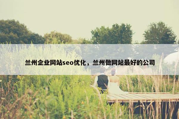 兰州企业网站seo优化，兰州做网站最好的公司