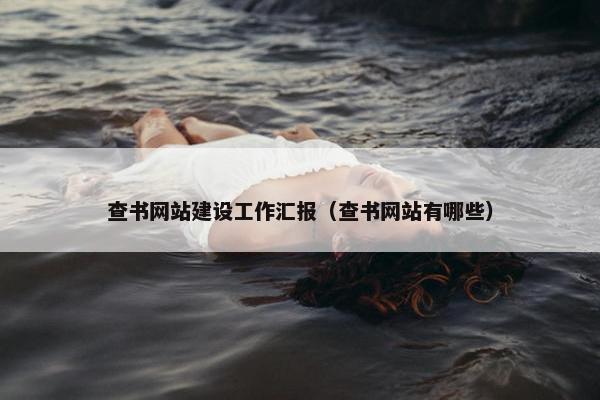 查书网站建设工作汇报（查书网站有哪些）