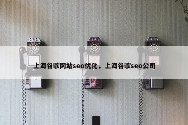 上海谷歌网站seo优化，上海谷歌seo公司