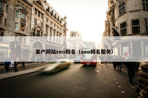 客户网站seo排名（seo排名服务）