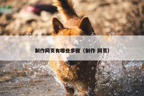 制作网页有哪些步骤（制作 网页）