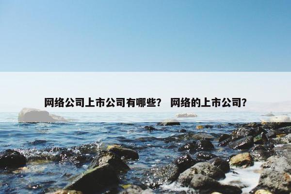 网络公司上市公司有哪些？ 网络的上市公司？
