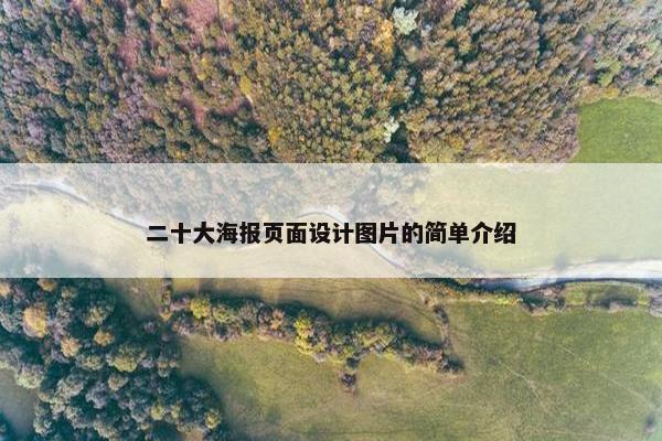 二十大海报页面设计图片的简单介绍
