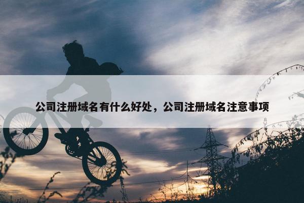 公司注册域名有什么好处，公司注册域名注意事项