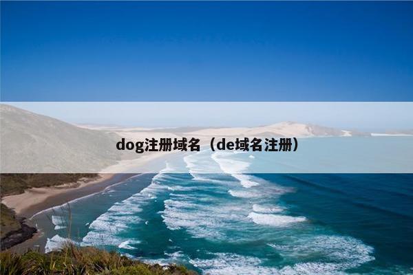 dog注册域名（de域名注册）