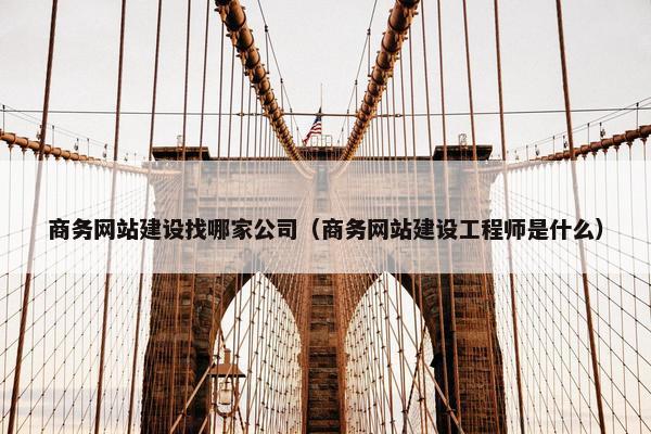 商务网站建设找哪家公司（商务网站建设工程师是什么）