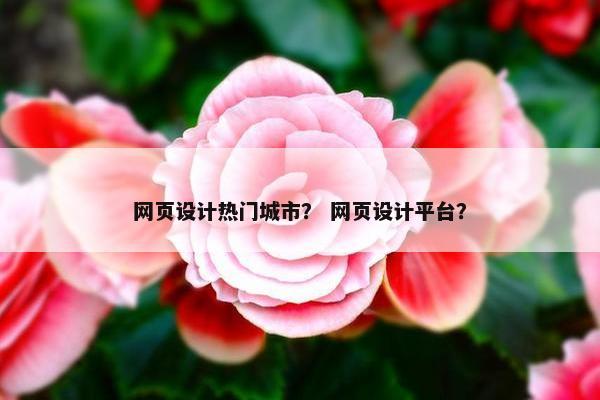 网页设计热门城市？ 网页设计平台？