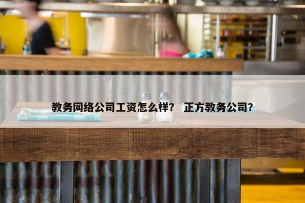 教务网络公司工资怎么样？ 正方教务公司？