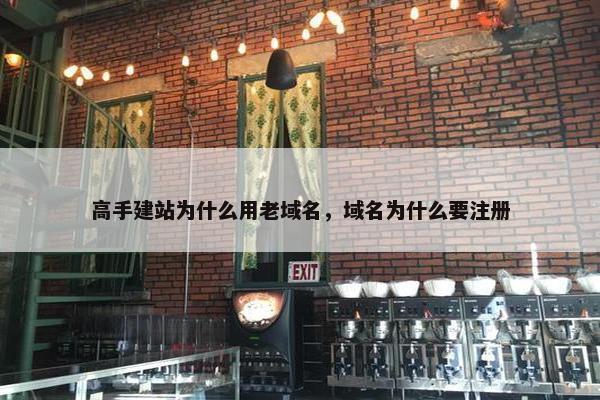 高手建站为什么用老域名，域名为什么要注册