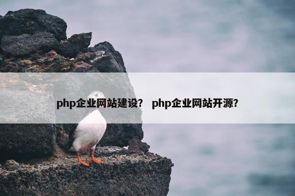 php企业网站建设？ php企业网站开源？