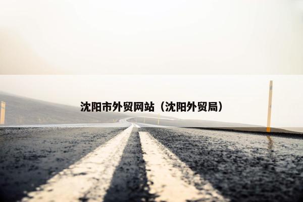沈阳市外贸网站（沈阳外贸局）
