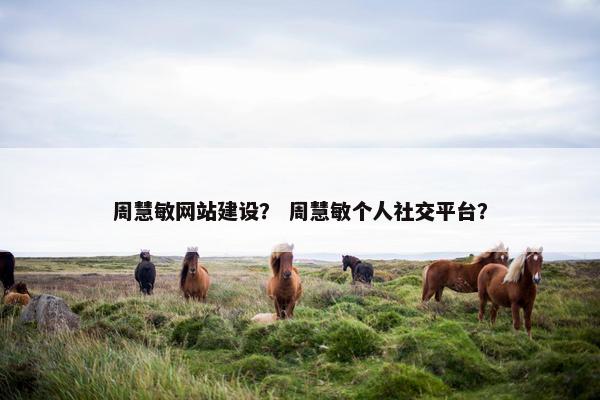 周慧敏网站建设？ 周慧敏个人社交平台？