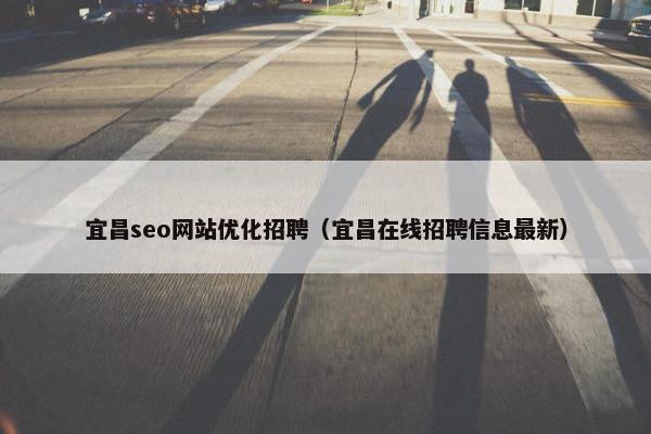 宜昌seo网站优化招聘（宜昌在线招聘信息最新）