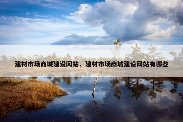 建材市场商城建设网站，建材市场商城建设网站有哪些