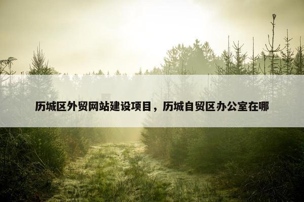 历城区外贸网站建设项目，历城自贸区办公室在哪