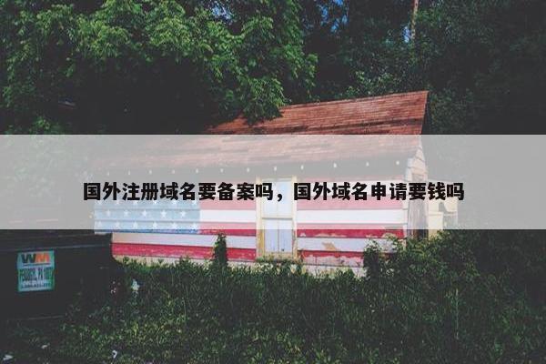 国外注册域名要备案吗，国外域名申请要钱吗