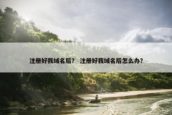 注册好我域名后？ 注册好我域名后怎么办？