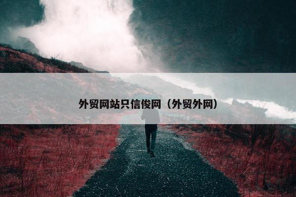 外贸网站只信俊网（外贸外网）