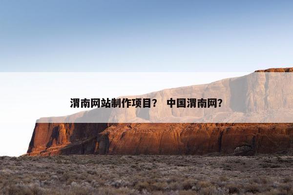 渭南网站制作项目？ 中国渭南网？