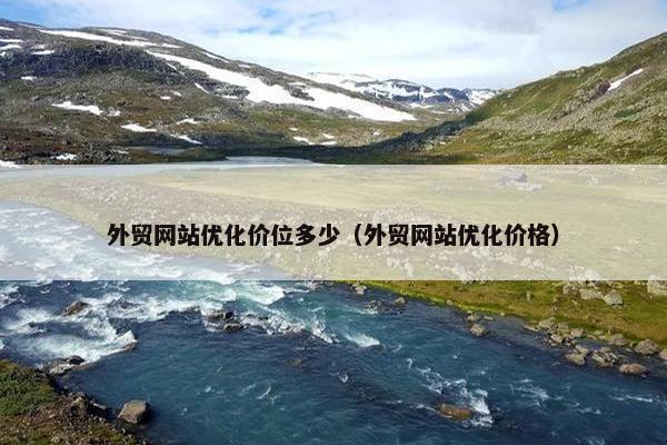 外贸网站优化价位多少（外贸网站优化价格）