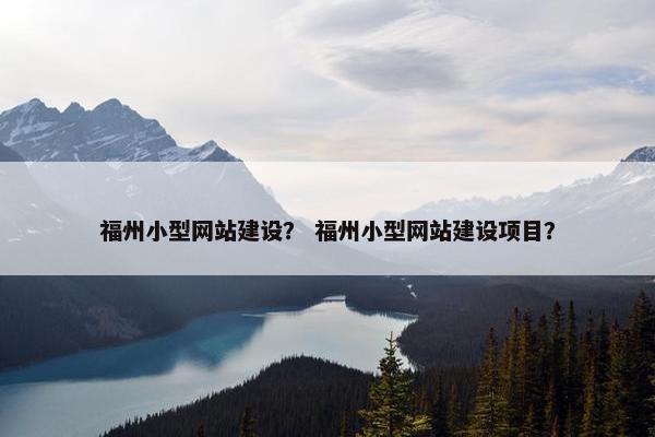 福州小型网站建设？ 福州小型网站建设项目？