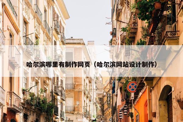 哈尔滨哪里有制作网页（哈尔滨网站设计制作）
