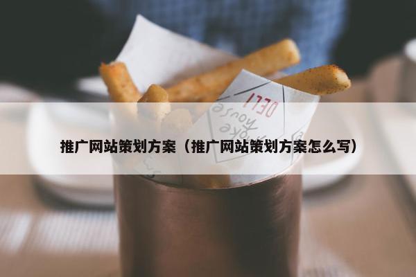 推广网站策划方案（推广网站策划方案怎么写）