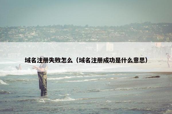 域名注册失败怎么（域名注册成功是什么意思）