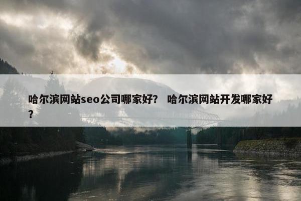 哈尔滨网站seo公司哪家好？ 哈尔滨网站开发哪家好？
