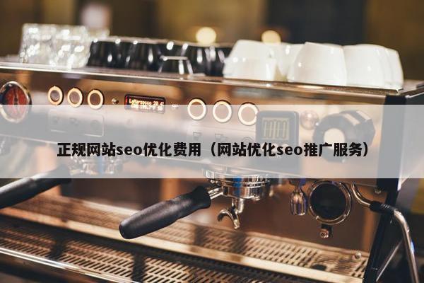 正规网站seo优化费用（网站优化seo推广服务）