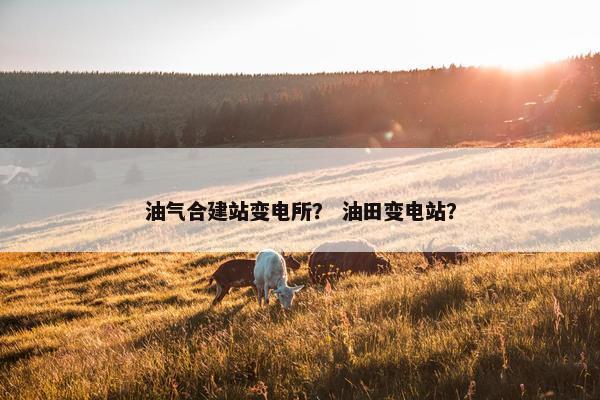 油气合建站变电所？ 油田变电站？