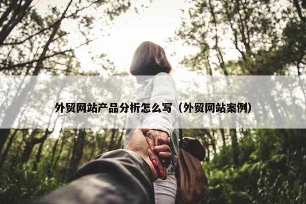 外贸网站产品分析怎么写（外贸网站案例）