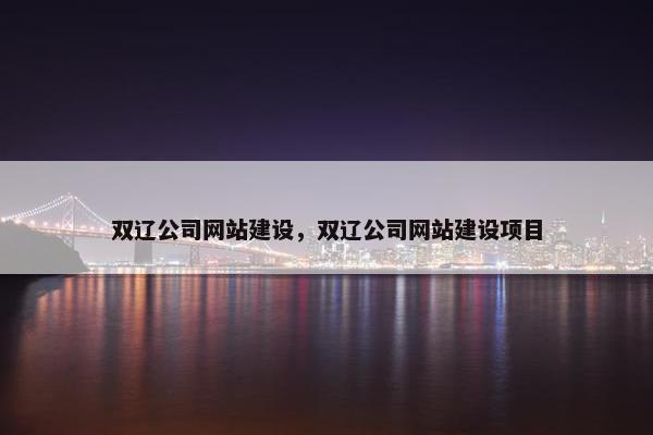 双辽公司网站建设，双辽公司网站建设项目