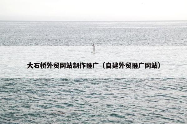 大石桥外贸网站制作推广（自建外贸推广网站）