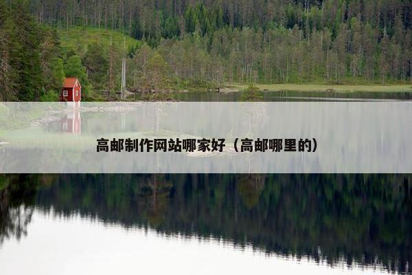 高邮制作网站哪家好（高邮哪里的）