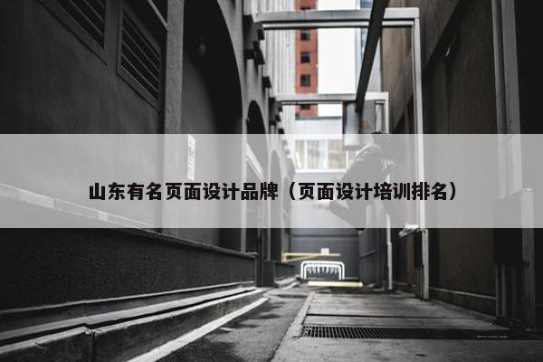 山东有名页面设计品牌（页面设计培训排名）