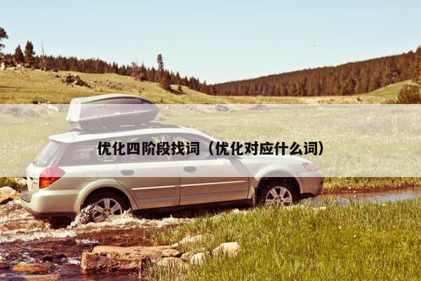 优化四阶段找词（优化对应什么词）