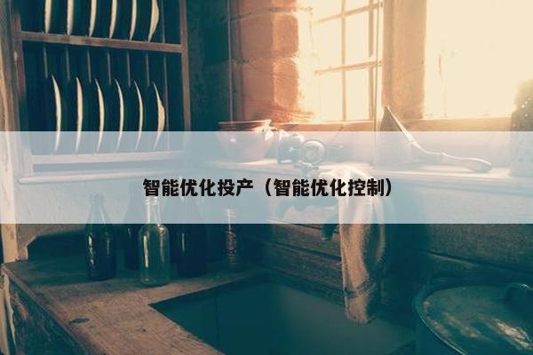 智能优化投产（智能优化控制）