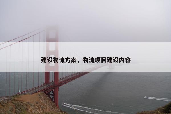 建设物流方案，物流项目建设内容