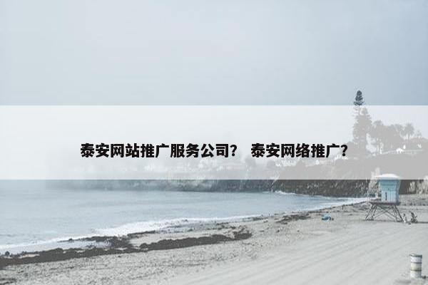 泰安网站推广服务公司？ 泰安网络推广？