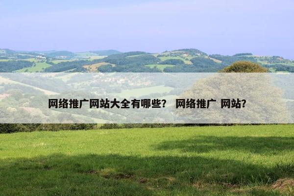 网络推广网站大全有哪些？ 网络推广 网站？
