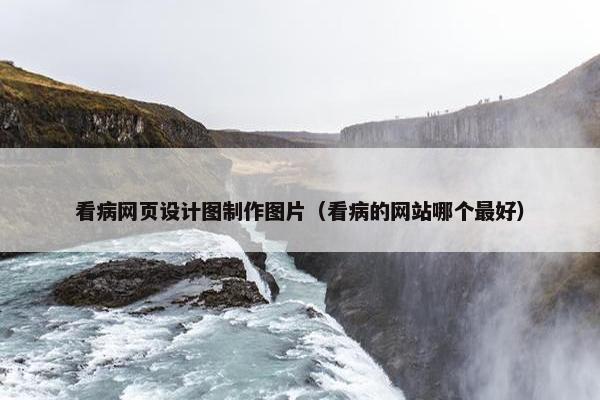 看病网页设计图制作图片（看病的网站哪个最好）