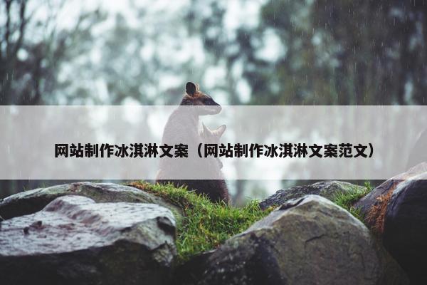 网站制作冰淇淋文案（网站制作冰淇淋文案范文）