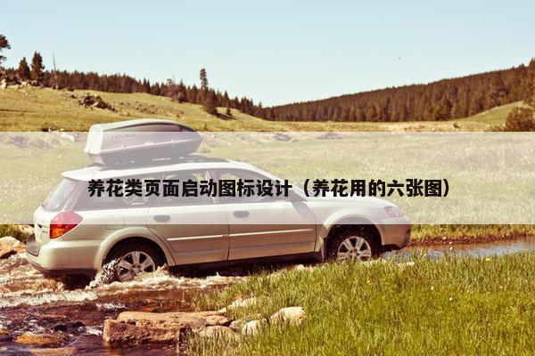 养花类页面启动图标设计（养花用的六张图）