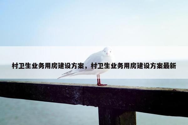 村卫生业务用房建设方案，村卫生业务用房建设方案最新