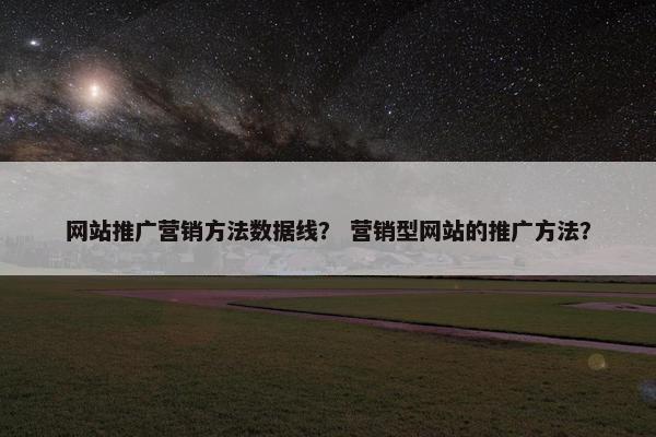 网站推广营销方法数据线？ 营销型网站的推广方法？