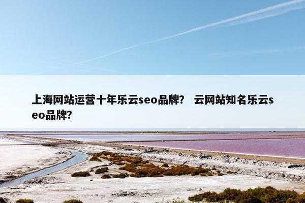 上海网站运营十年乐云seo品牌？ 云网站知名乐云seo品牌？