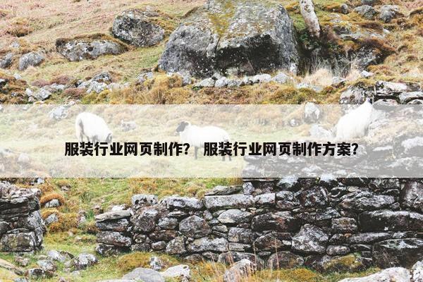 服装行业网页制作？ 服装行业网页制作方案？