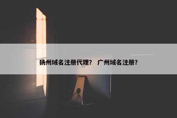 扬州域名注册代理？ 广州域名注册？