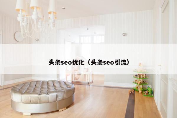 头条seo优化（头条seo引流）